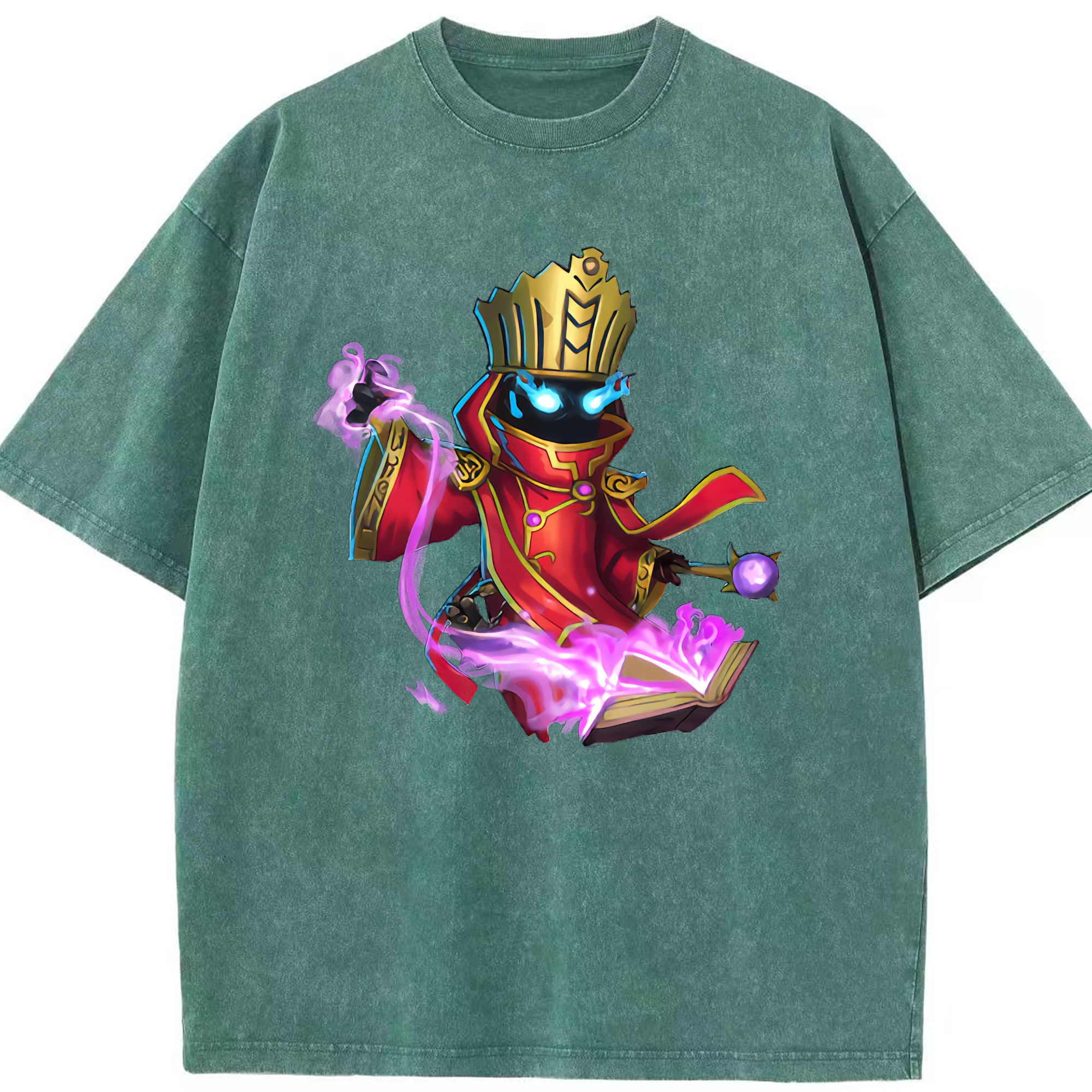 （画像用） リーグ・オブ・レジェンド League of Legends LOL 綿100% ヴィンテージ風 半袖Tシャツ（フロントプリント）